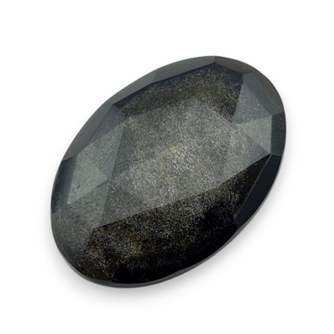 Gold obsidian faceted cabochon 28x19 mm no 7 Gold obsidian faceted cabochon 28x19 mm no 7