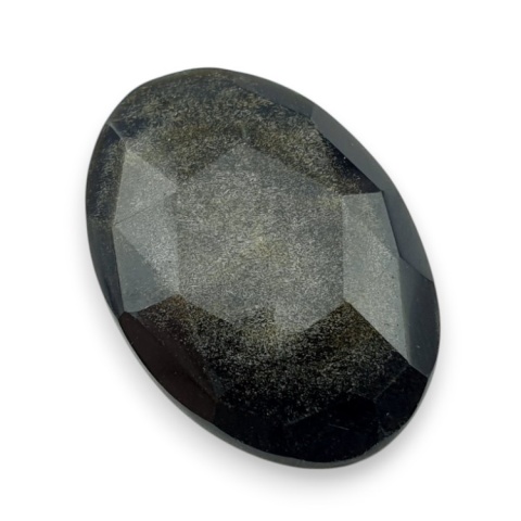 Gold obsidian faceted cabochon 28x19 mm no 7 Gold obsidian faceted cabochon 28x19 mm no 7