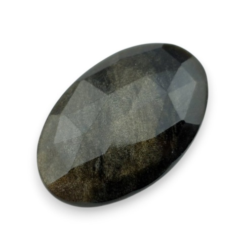 Gold obsidian faceted cabochon 29x19 mm no 39 Gold obsidian faceted cabochon 29x19 mm no 39