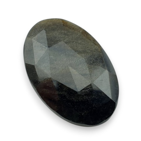 Gold obsidian faceted cabochon 29x19 mm no 39 Gold obsidian faceted cabochon 29x19 mm no 39