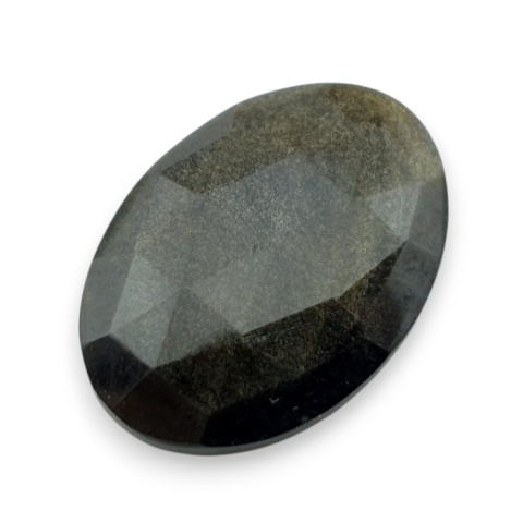 Gold obsidian faceted cabochon 29x20 mm no 12 Gold obsidian faceted cabochon 29x20 mm no 12