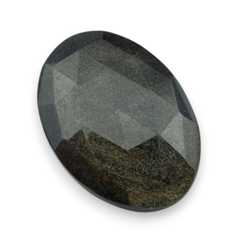 Gold obsidian faceted cabochon 29x20 mm no 12 Gold obsidian faceted cabochon 29x20 mm no 12