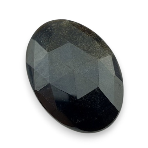 Gold obsidian faceted cabochon 29x20 mm no 24 Gold obsidian faceted cabochon 29x20 mm no 24