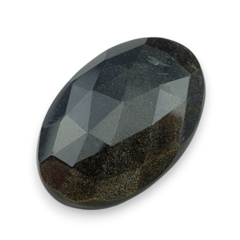 Gold obsidian faceted cabochon 29x20 mm no 44 Gold obsidian faceted cabochon 29x20 mm no 44