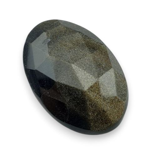 Gold obsidian faceted cabochon 29x20 mm no 44 Gold obsidian faceted cabochon 29x20 mm no 44