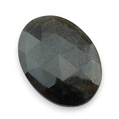 Gold obsidian faceted cabochon 29x21 mm no 25 Gold obsidian faceted cabochon 29x21 mm no 25
