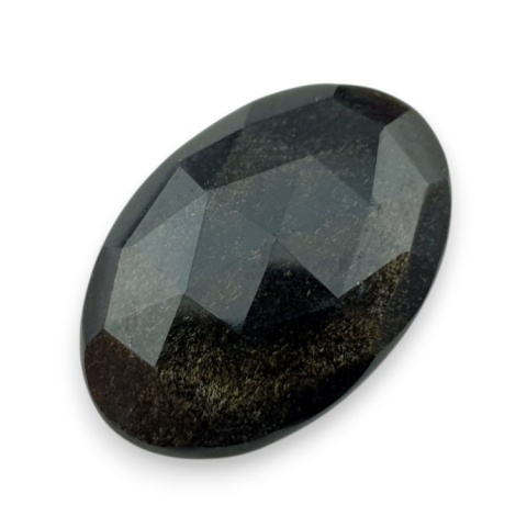 Gold obsidian faceted cabochon 30x20 mm no 43 Gold obsidian faceted cabochon 30x20 mm no 43