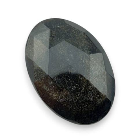 Gold obsidian faceted cabochon 30x20 mm no 43 Gold obsidian faceted cabochon 30x20 mm no 43
