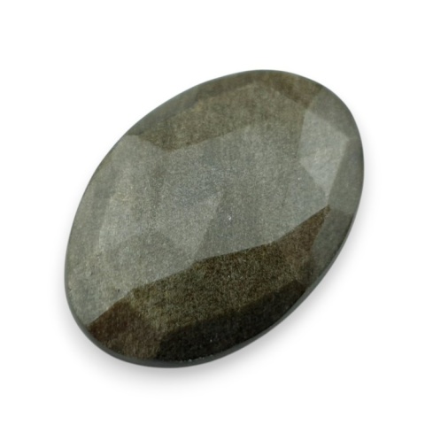 Gold obsidian faceted cabochon 30x21 mm no 11 Gold obsidian faceted cabochon 30x21 mm no 11