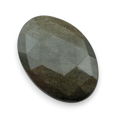 Gold obsidian faceted cabochon 30x21 mm no 11 Gold obsidian faceted cabochon 30x21 mm no 11