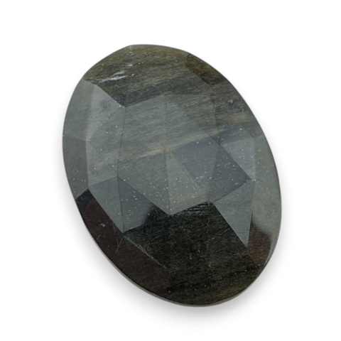 Gold obsidian faceted cabochon 30x21 mm no 2 Gold obsidian faceted cabochon 30x21 mm no 2