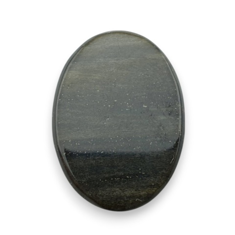 Gold obsidian faceted cabochon 30x21 mm no 2 Gold obsidian faceted cabochon 30x21 mm no 2