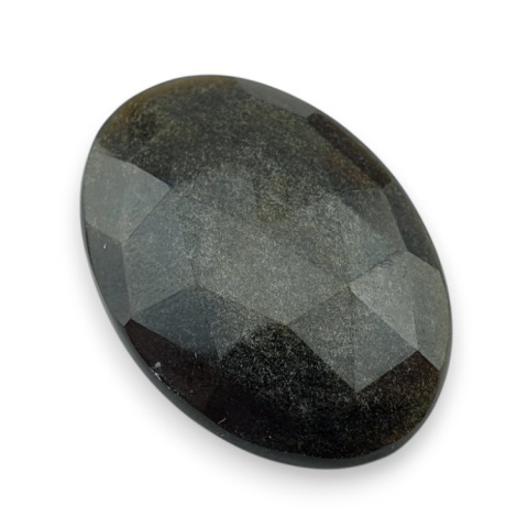Gold obsidian faceted cabochon 30x21 mm no 5 Gold obsidian faceted cabochon 30x21 mm no 5