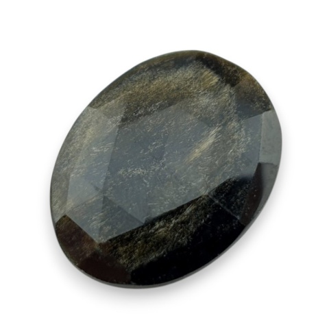 Gold obsidian faceted cabochon 30x24 mm no 3 Gold obsidian faceted cabochon 30x24 mm no 3