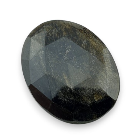 Gold obsidian faceted cabochon 30x24 mm no 3 Gold obsidian faceted cabochon 30x24 mm no 3