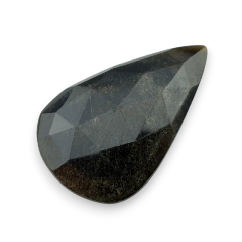 Gold obsidian faceted cabochon 31x19 mm no 21 Gold obsidian faceted cabochon 31x19 mm no 21