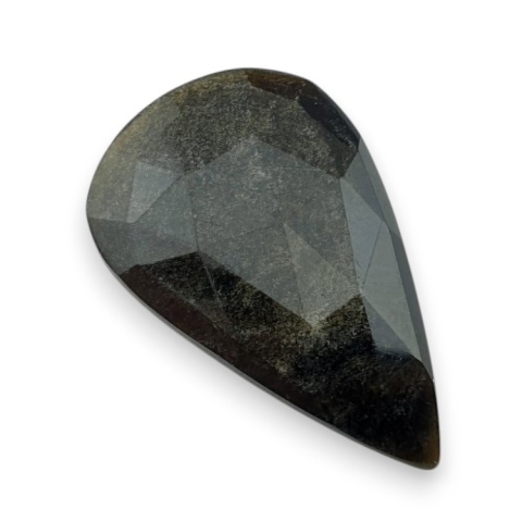 Gold obsidian faceted cabochon 31x19 mm no 21 Gold obsidian faceted cabochon 31x19 mm no 21