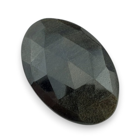 Gold obsidian faceted cabochon 31x21 mm no 15 Gold obsidian faceted cabochon 31x21 mm no 15