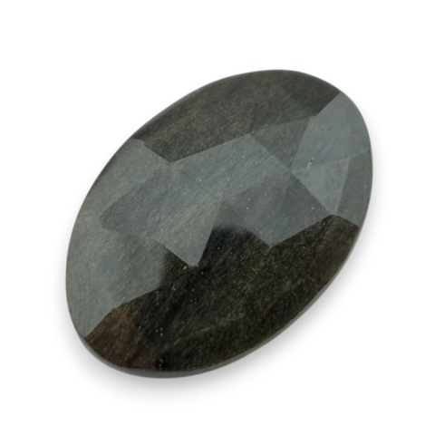 Gold obsidian faceted cabochon 31x21 mm no 9 Gold obsidian faceted cabochon 31x21 mm no 9