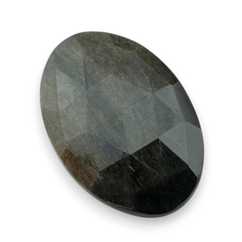 Gold obsidian faceted cabochon 31x21 mm no 9 Gold obsidian faceted cabochon 31x21 mm no 9