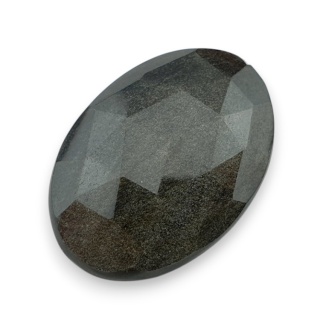 Gold obsidian faceted cabochon 31x22 mm no 1
