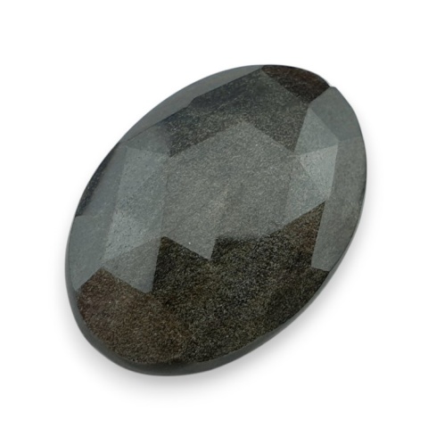 Gold obsidian faceted cabochon 31x22 mm no 1 Gold obsidian faceted cabochon 31x22 mm no 1