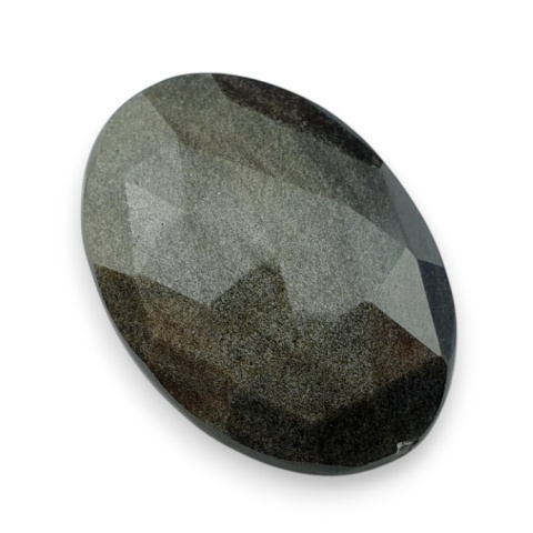 Gold obsidian faceted cabochon 31x22 mm no 1 Gold obsidian faceted cabochon 31x22 mm no 1