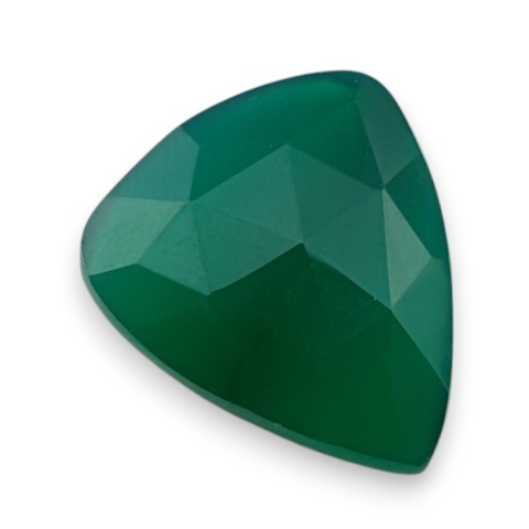 Green onyx faceted cabochon 20x17 mm no 90 Green onyx faceted cabochon 20x17 mm no 90