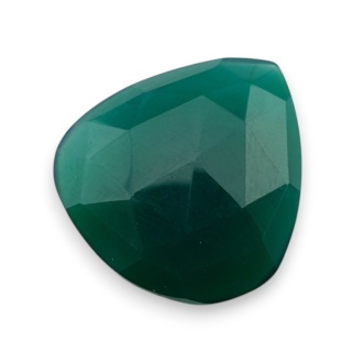 Green onyx faceted cabochon 23x21 mm no 92
