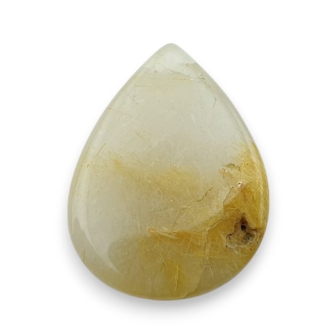 Quartz with rutile faceted cabochon 23x17 mm no 92 Quartz with rutile faceted cabochon 23x17 mm no 92