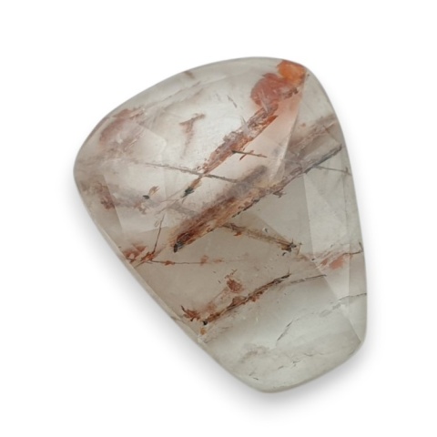 Quartz with rutile faceted cabochon 23x19 mm no 134 Quartz with rutile faceted cabochon 23x19 mm no 134