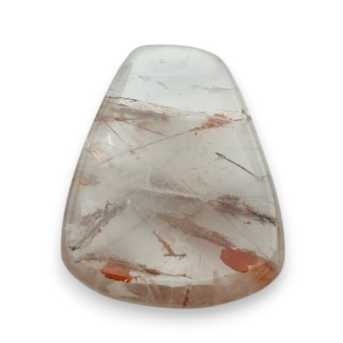 Quartz with rutile faceted cabochon 23x19 mm no 134 Quartz with rutile faceted cabochon 23x19 mm no 134