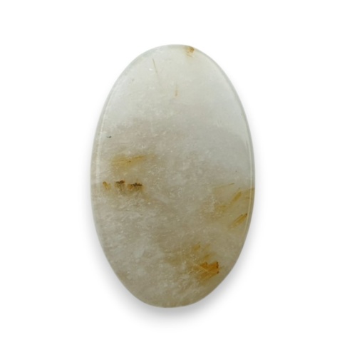 Quartz with rutile faceted cabochon 24x16 mm no 34 Quartz with rutile faceted cabochon 24x16 mm no 34