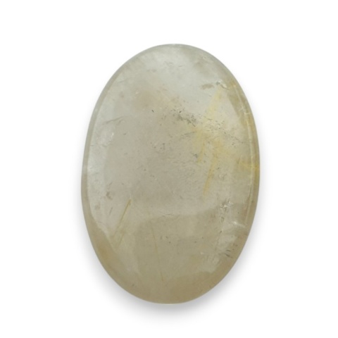 Quartz with rutile faceted cabochon 24x16 mm no 86 Quartz with rutile faceted cabochon 24x16 mm no 86