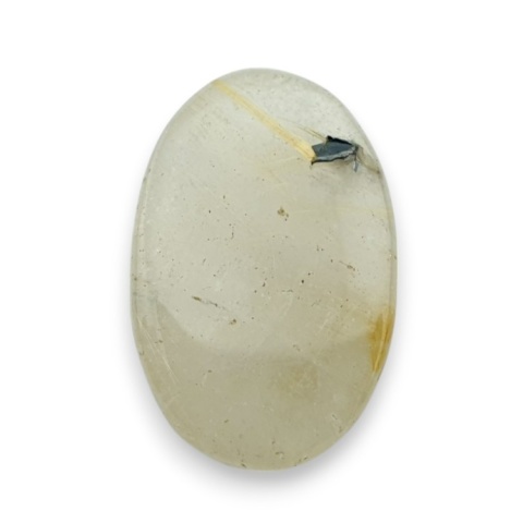 Quartz with rutile faceted cabochon 25x16 mm no 32 Quartz with rutile faceted cabochon 25x16 mm no 32