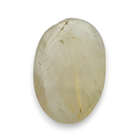 Quartz with rutile faceted cabochon 25x16 mm no 67 Quartz with rutile faceted cabochon 25x16 mm no 67