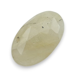 Quartz with rutile faceted cabochon 26x16 mm no 30