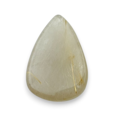 Quartz with rutile faceted cabochon 26x18 mm no 28 Quartz with rutile faceted cabochon 26x18 mm no 28