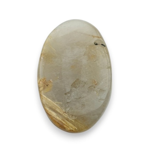 Quartz with rutile faceted cabochon 27x17 mm no 29 Quartz with rutile faceted cabochon 27x17 mm no 29