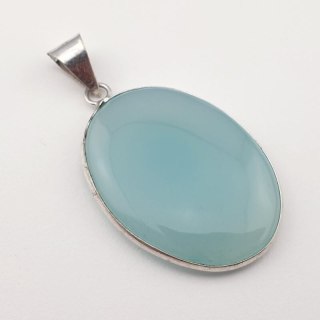 Blue onyx pendant 37x28 mm no 35