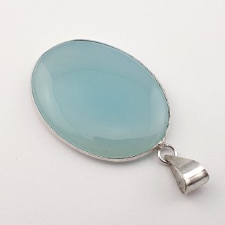 Blue onyx pendant 37x28 mm no 35