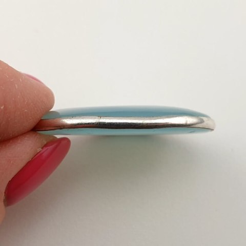 Blue onyx pendant 37x28 mm no 35 Blue onyx pendant 37x28 mm no 35