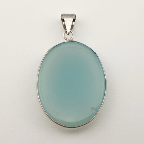 Blue onyx pendant 37x28 mm no 35 Blue onyx pendant 37x28 mm no 35