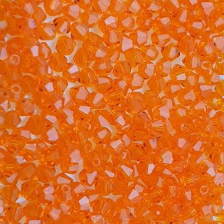 Bicone 3 mm orange 50 szt