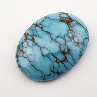 Magnesite turquoise cabochon 31x23 mm no. 112