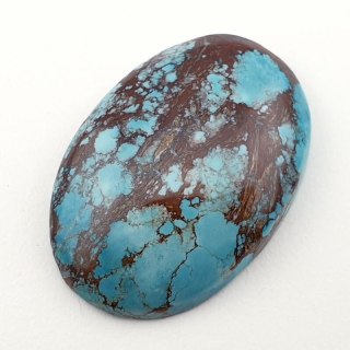 Magnesite turquoise cabochon 32x22 mm no 63