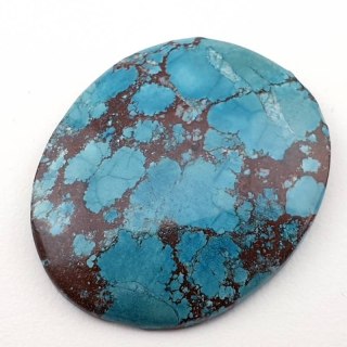 Magnesite turquoise cabochon 32x26 mm no 86