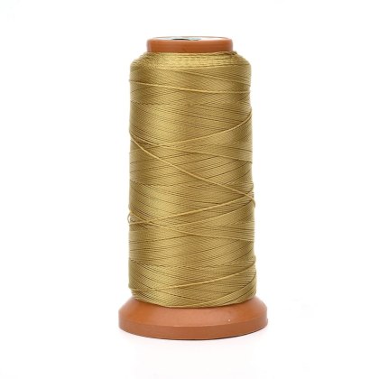 Sznurek poliestrowy skręcany 0,6 mm złoty szpula
