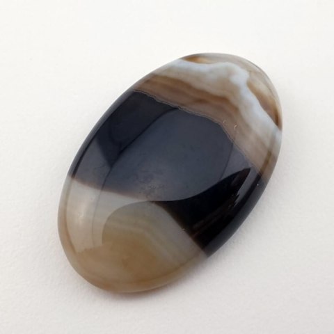 Agat w paski kaboszon 30x19 mm nr 42 Agat w paski kaboszon 30x19 mm nr 42