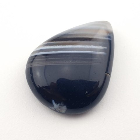 Striped agate cabochon 30x22 mm no. 24 Striped agate cabochon 30x22 mm no. 24